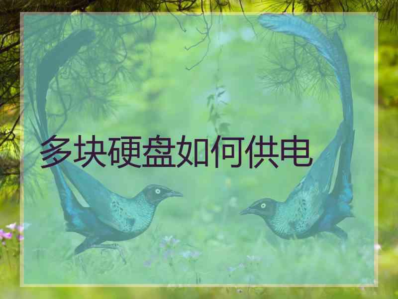 多块硬盘如何供电