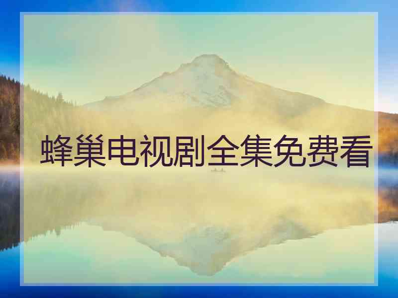 蜂巢电视剧全集免费看