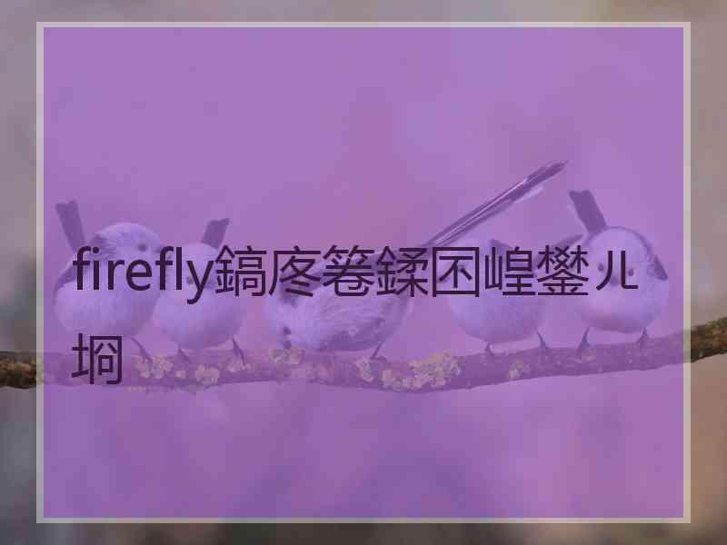 firefly鎬庝箞鍒囨崲鐢ㄦ埛