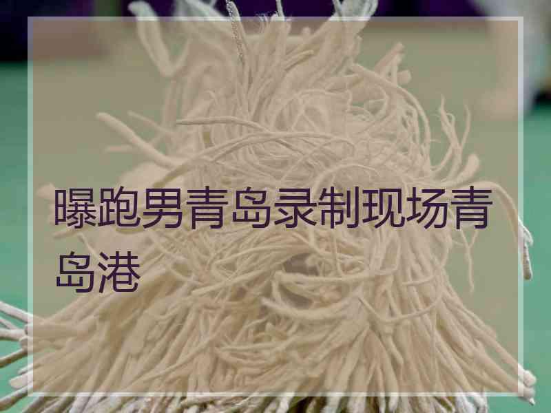 曝跑男青岛录制现场青岛港