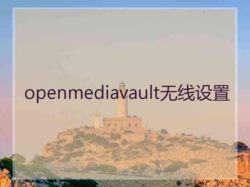 openmediavault无线设置