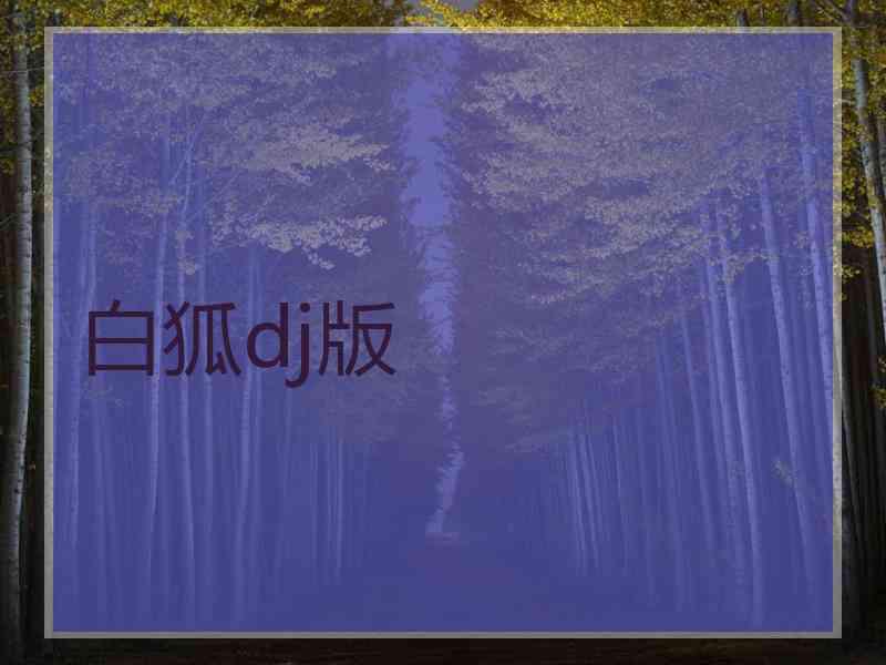 白狐dj版