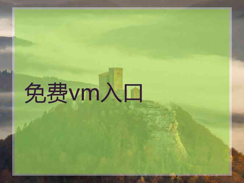 免费vm入口