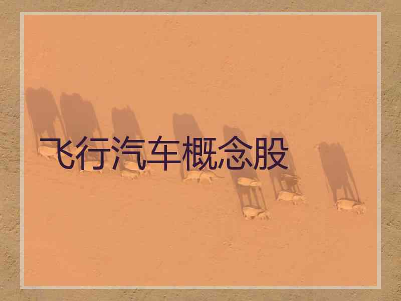 飞行汽车概念股