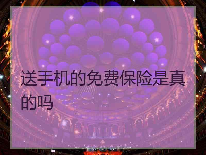 送手机的免费保险是真的吗