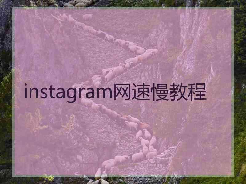 instagram网速慢教程