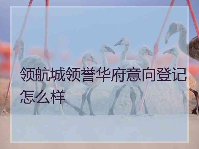 领航城领誉华府意向登记怎么样