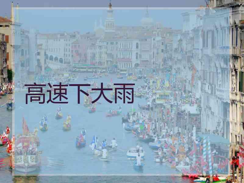 高速下大雨