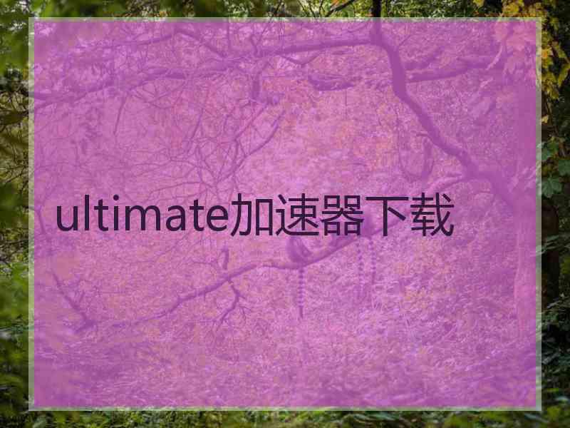 ultimate加速器下载