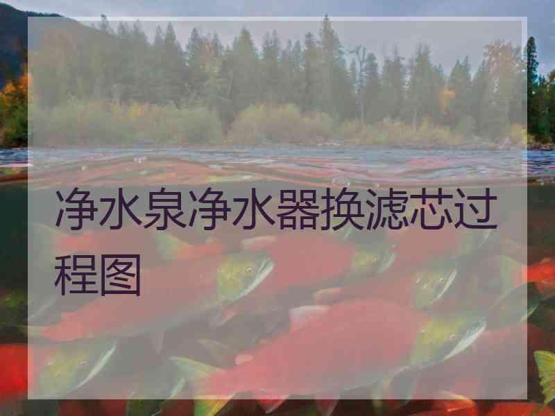 净水泉净水器换滤芯过程图