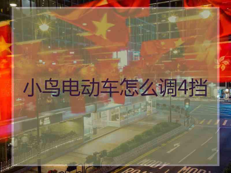 小鸟电动车怎么调4挡