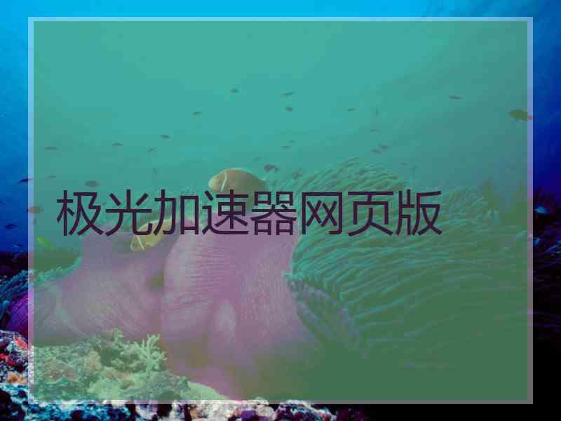 极光加速器网页版