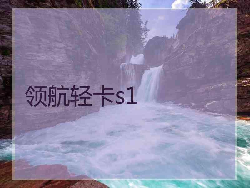 领航轻卡s1