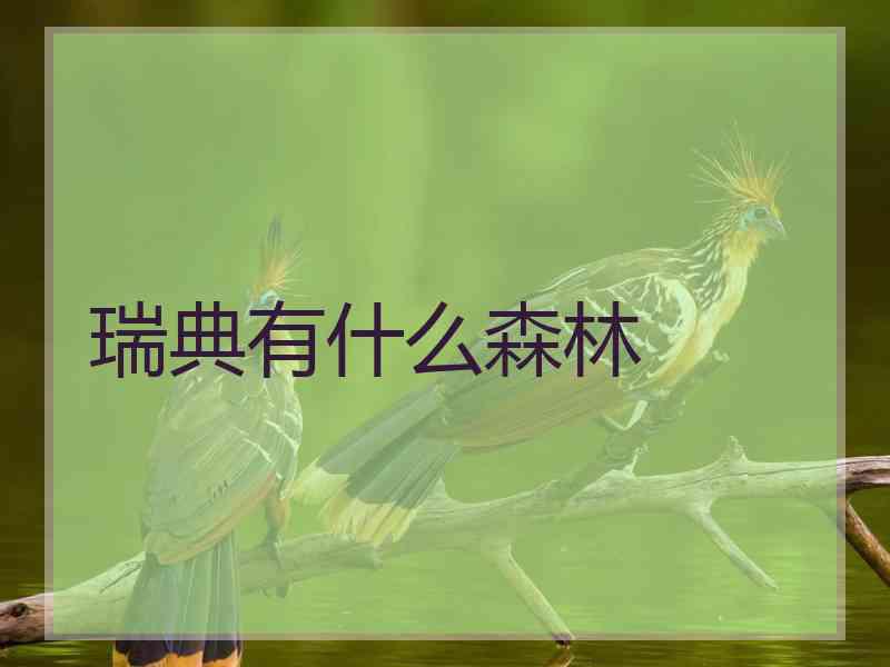 瑞典有什么森林