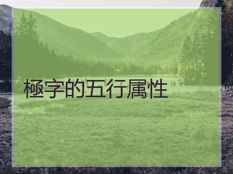 極字的五行属性