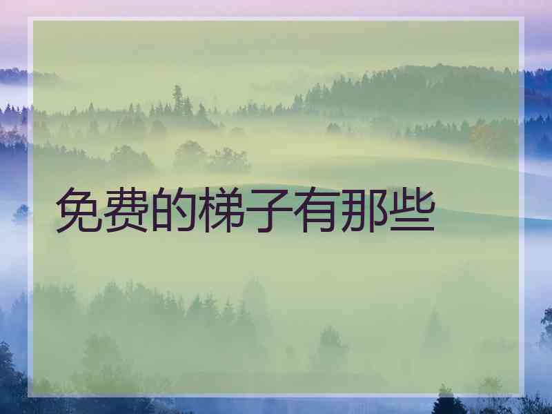 免费的梯子有那些