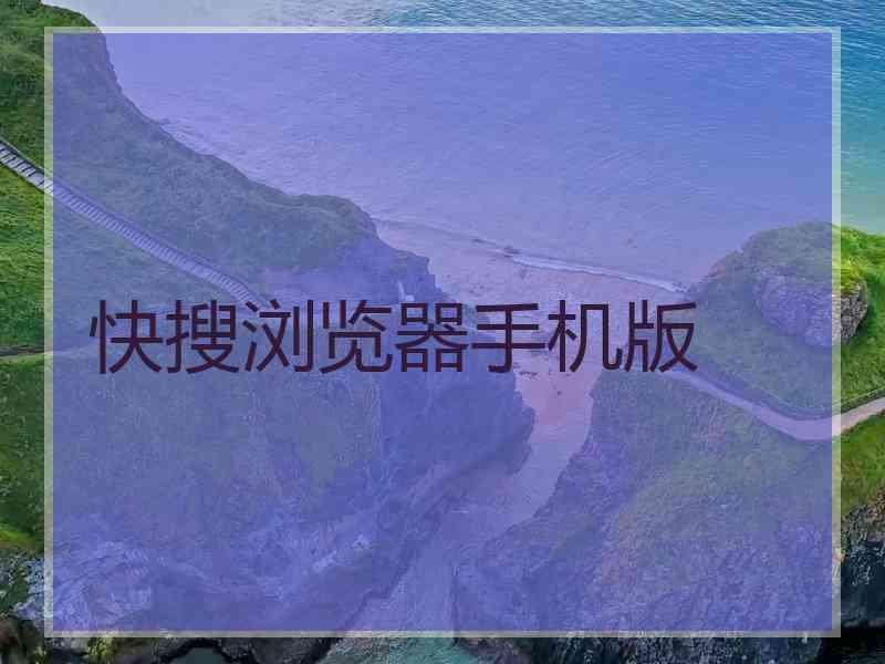 快搜浏览器手机版