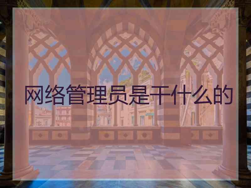 网络管理员是干什么的