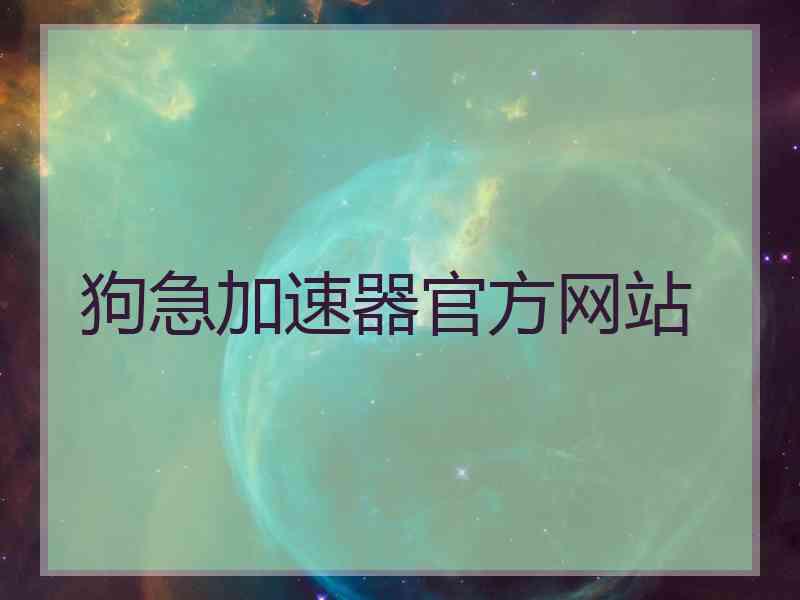 狗急加速器官方网站