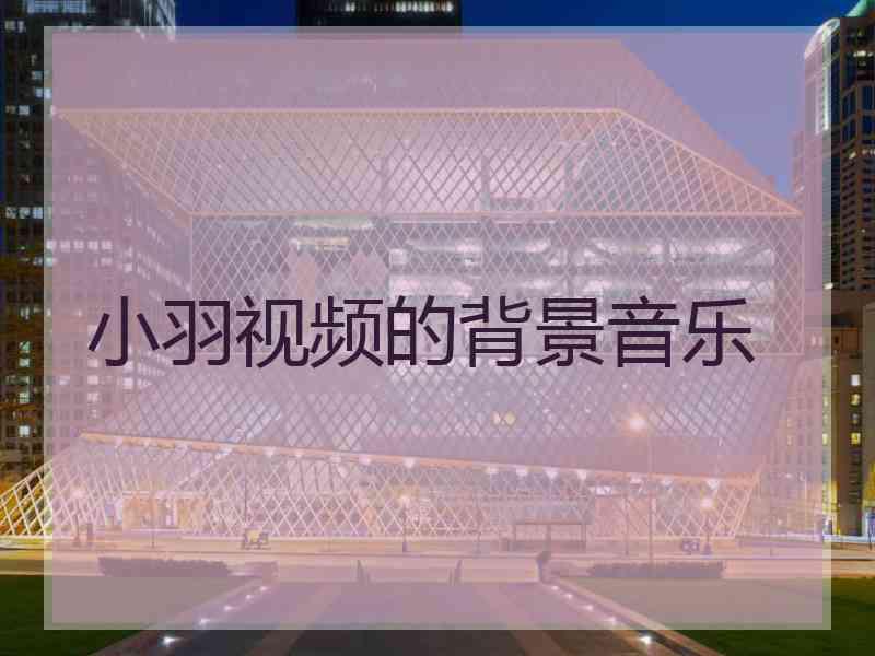 小羽视频的背景音乐