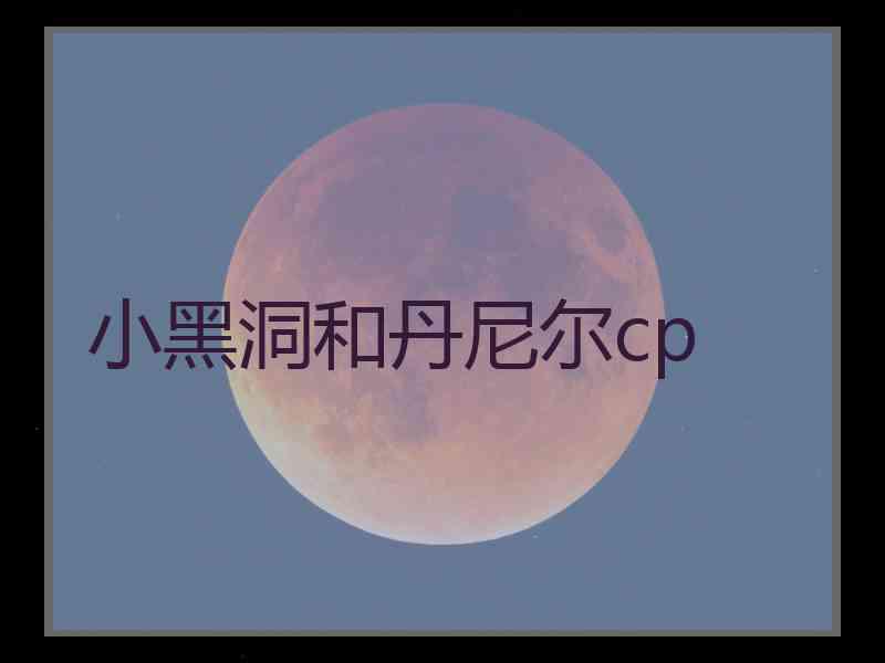 小黑洞和丹尼尔cp