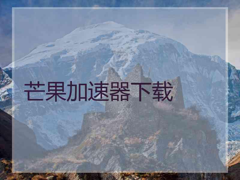 芒果加速器下载