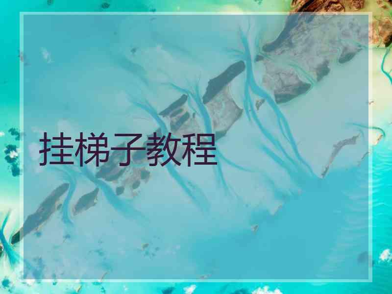 挂梯子教程