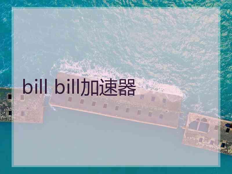 bill bill加速器