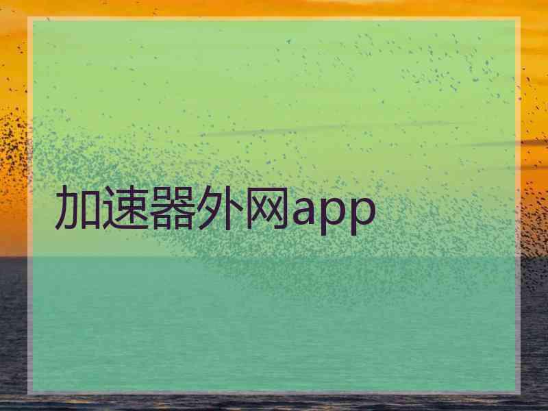 加速器外网app