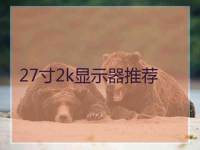 27寸2k显示器推荐