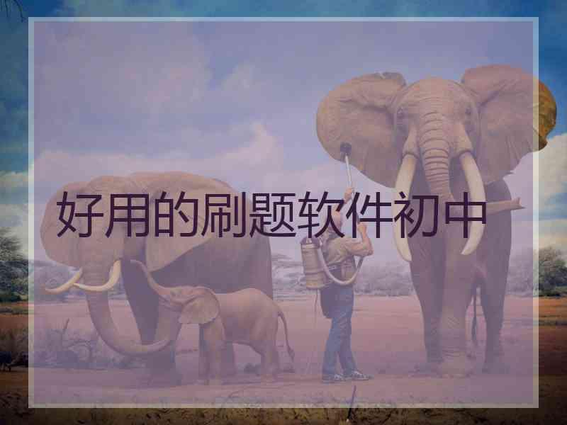 好用的刷题软件初中
