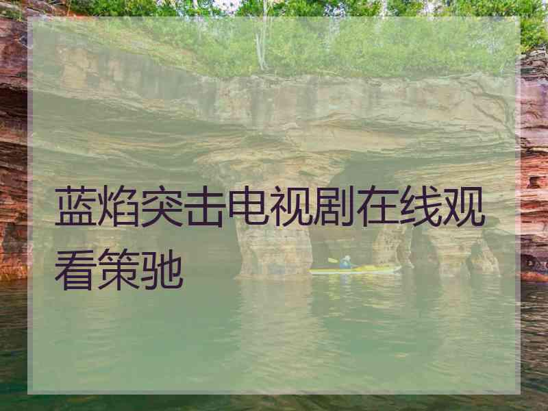 蓝焰突击电视剧在线观看策驰