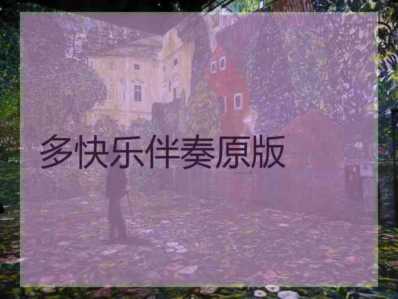 多快乐伴奏原版