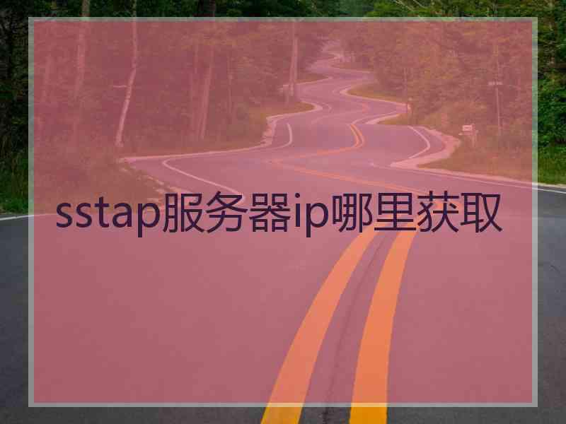 sstap服务器ip哪里获取