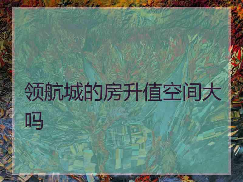领航城的房升值空间大吗
