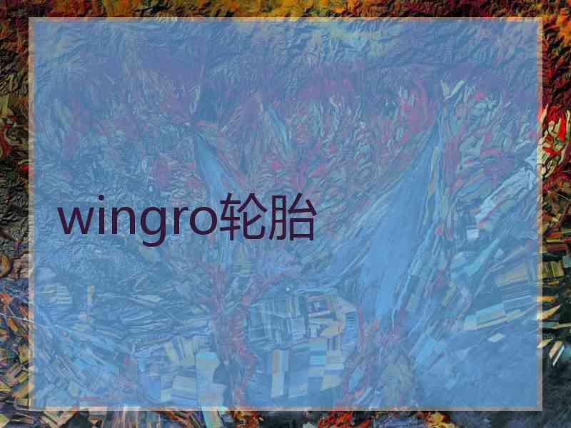 wingro轮胎