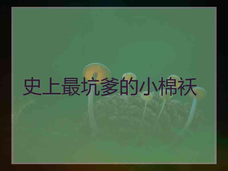 史上最坑爹的小棉袄