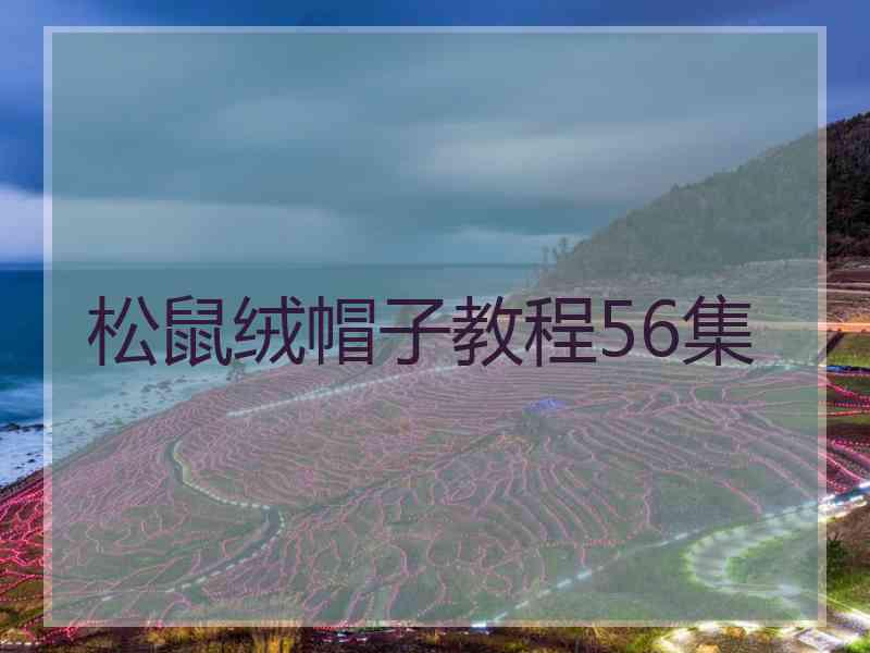 松鼠绒帽子教程56集