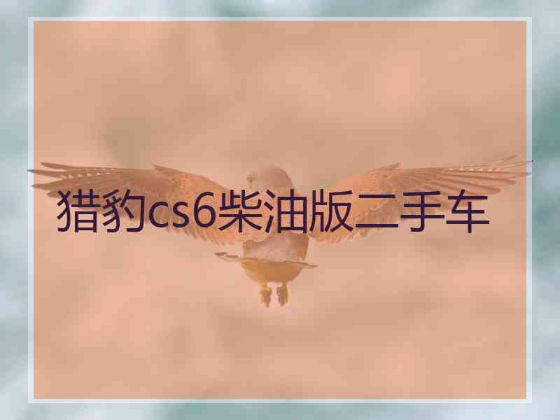 猎豹cs6柴油版二手车