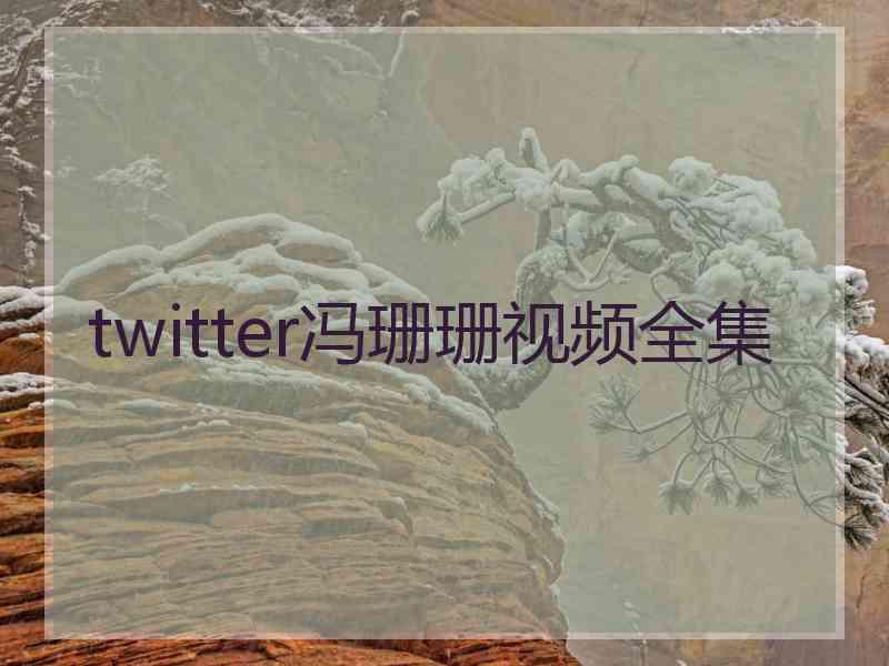 twitter冯珊珊视频全集