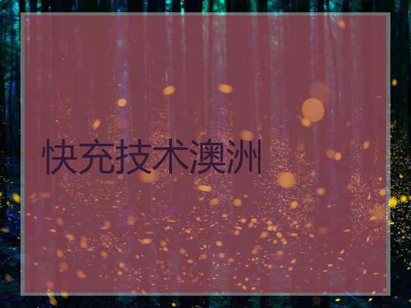 快充技术澳洲
