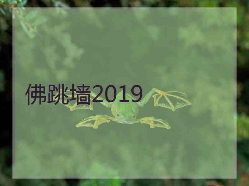 佛跳墙2019