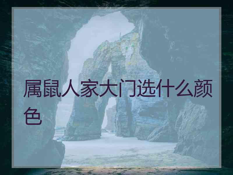 属鼠人家大门选什么颜色