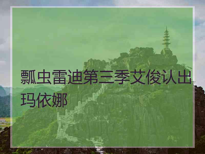 瓢虫雷迪第三季艾俊认出玛依娜