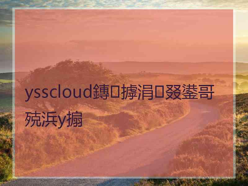 ysscloud鏄摢涓叕鍙哥殑浜у搧
