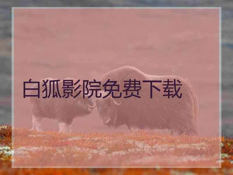 白狐影院免费下载