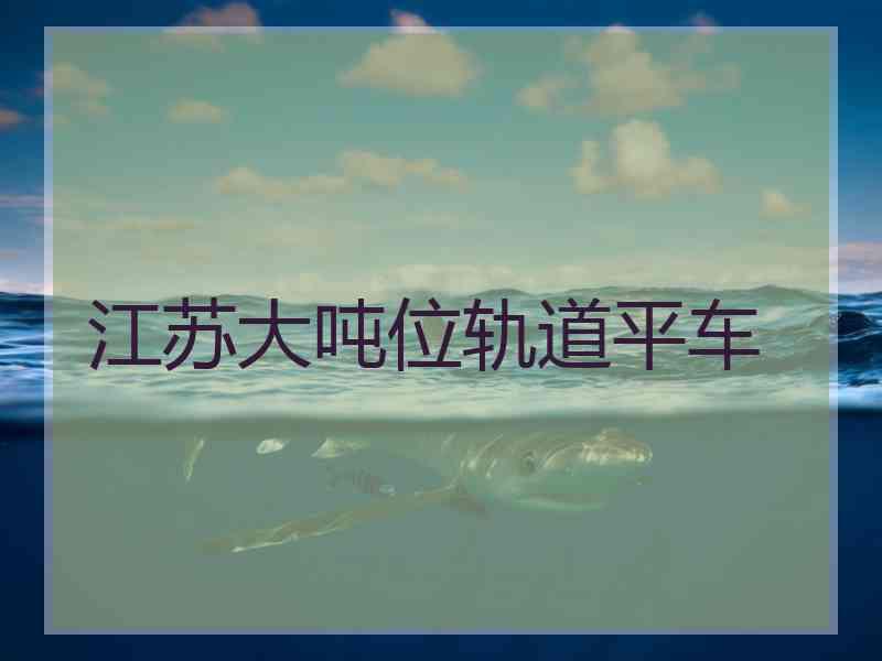江苏大吨位轨道平车