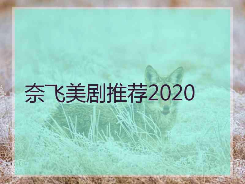 奈飞美剧推荐2020