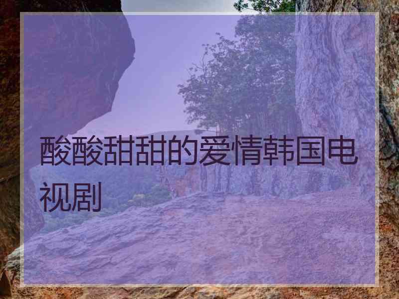 酸酸甜甜的爱情韩国电视剧