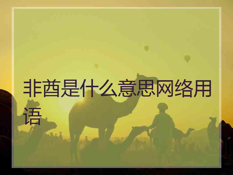非酋是什么意思网络用语
